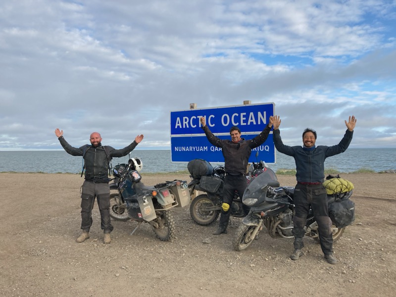 explorationsevo team arctic ride dempster highway motorcycle